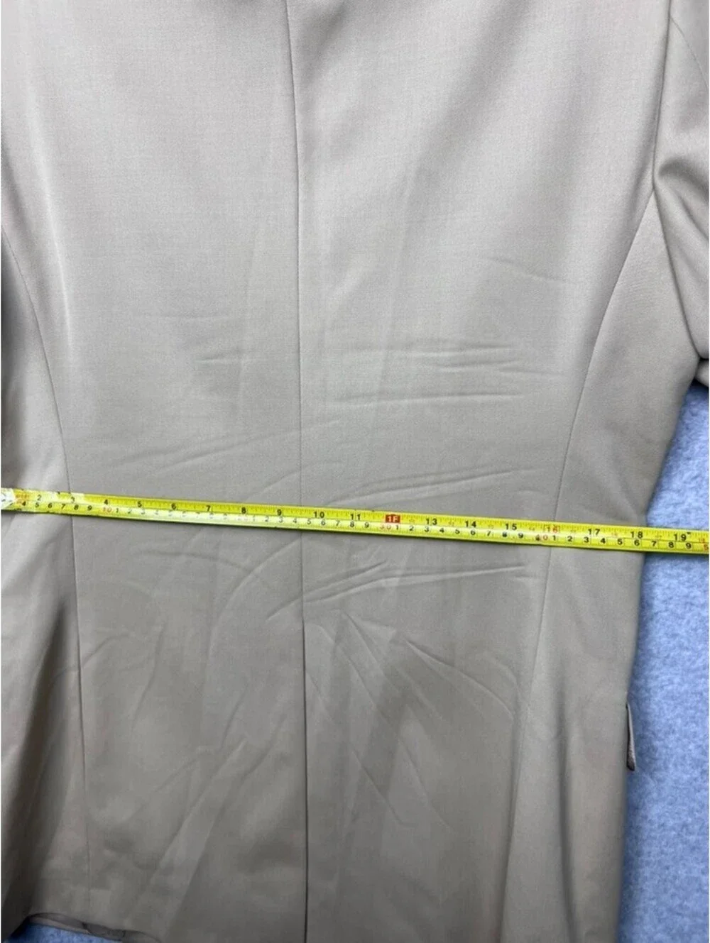 Brooks Brothers 1818 Blazer Suit Jacket 38R 32W Tan Beige 100% Wool Made In USA